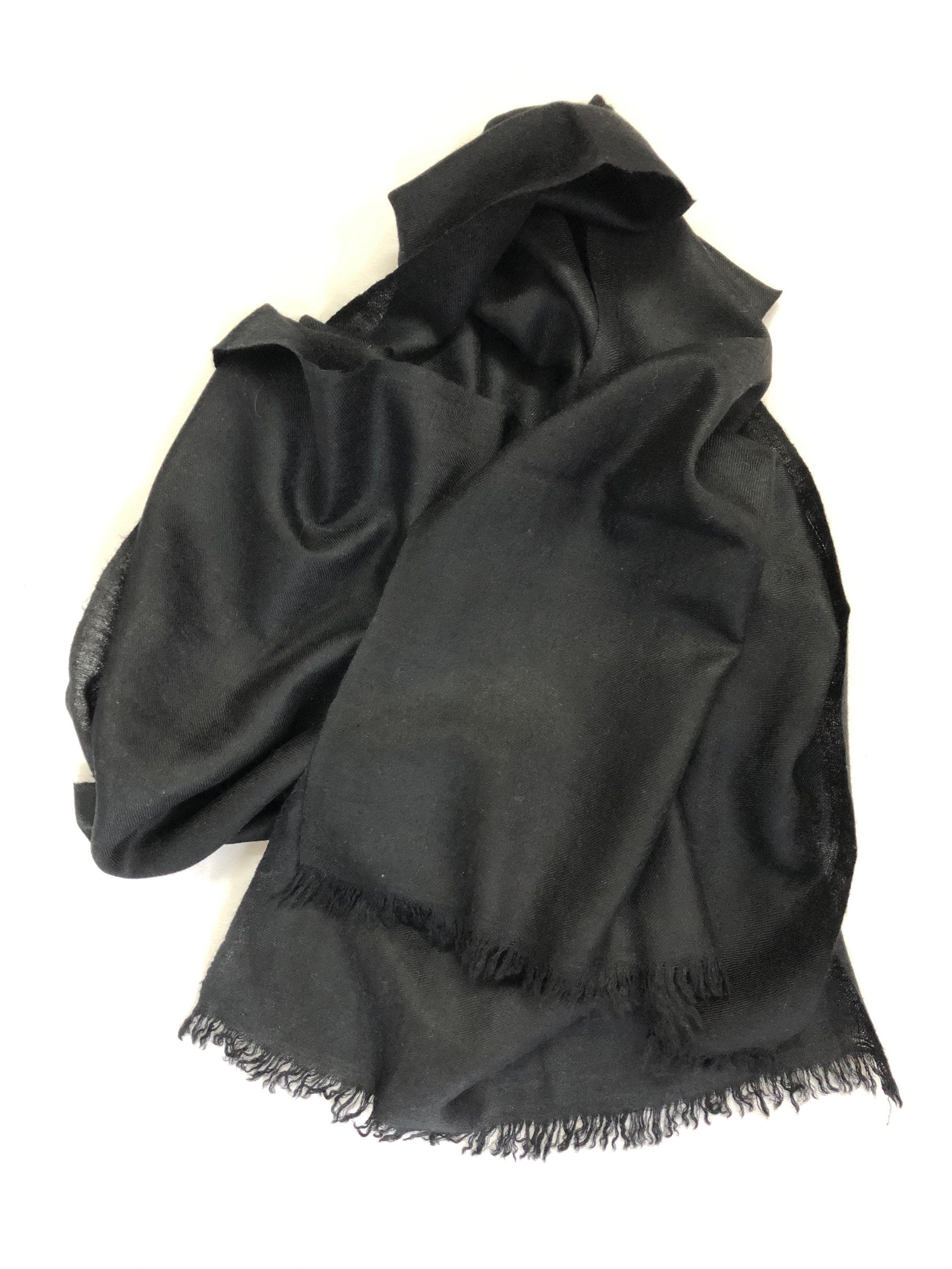 Pashmina christmas dayPirate Black Handwoven Real Cashmere Pashmina Scarf/Muffler/14X60 Inches