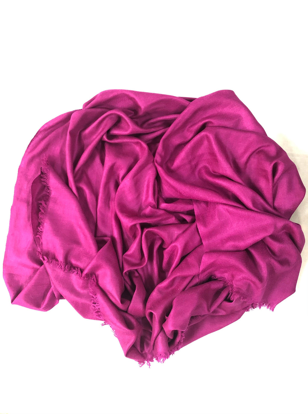 Pashmina christmas dayFestival Fuchsia Handmade Verified Cashmere Pashmina Scarf/Muffler/14X60 Inches