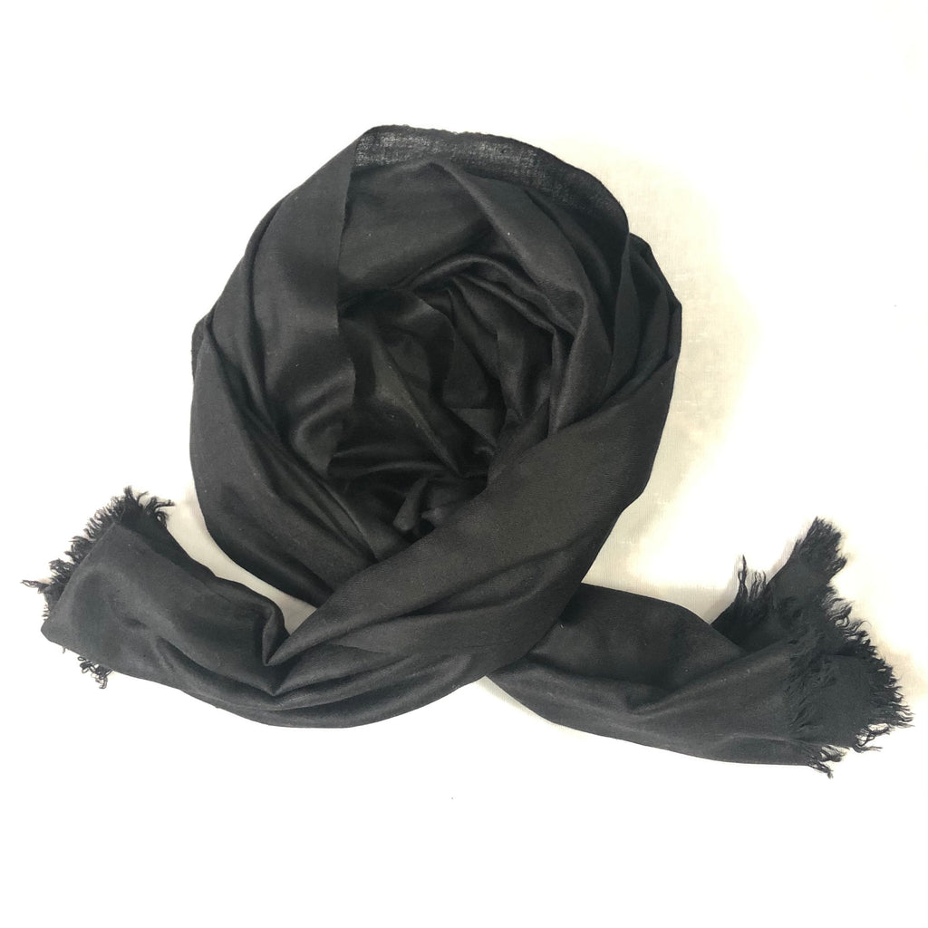 Pashmina christmas dayPirate Black Handwoven Real Cashmere Pashmina Scarf/Muffler/14X60 Inches
