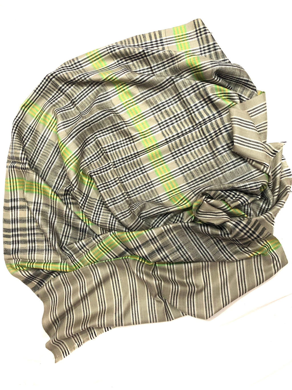 Handmade father of bride gift from daughter Classic Tartan Handmade Real Cashmere Pashmina Stole Scarf - Mehraj Crafts 