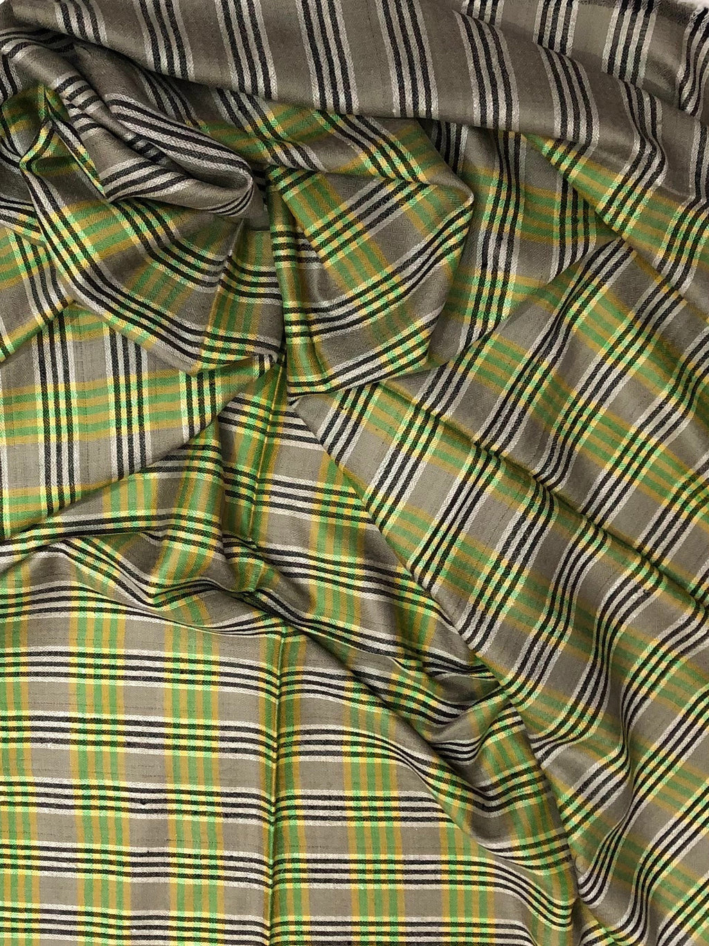 father of bride gift from daughter Srinagar Tartan Handmade Authentic Cashmere Pashmina Stole Scarf - Mehraj Crafts 