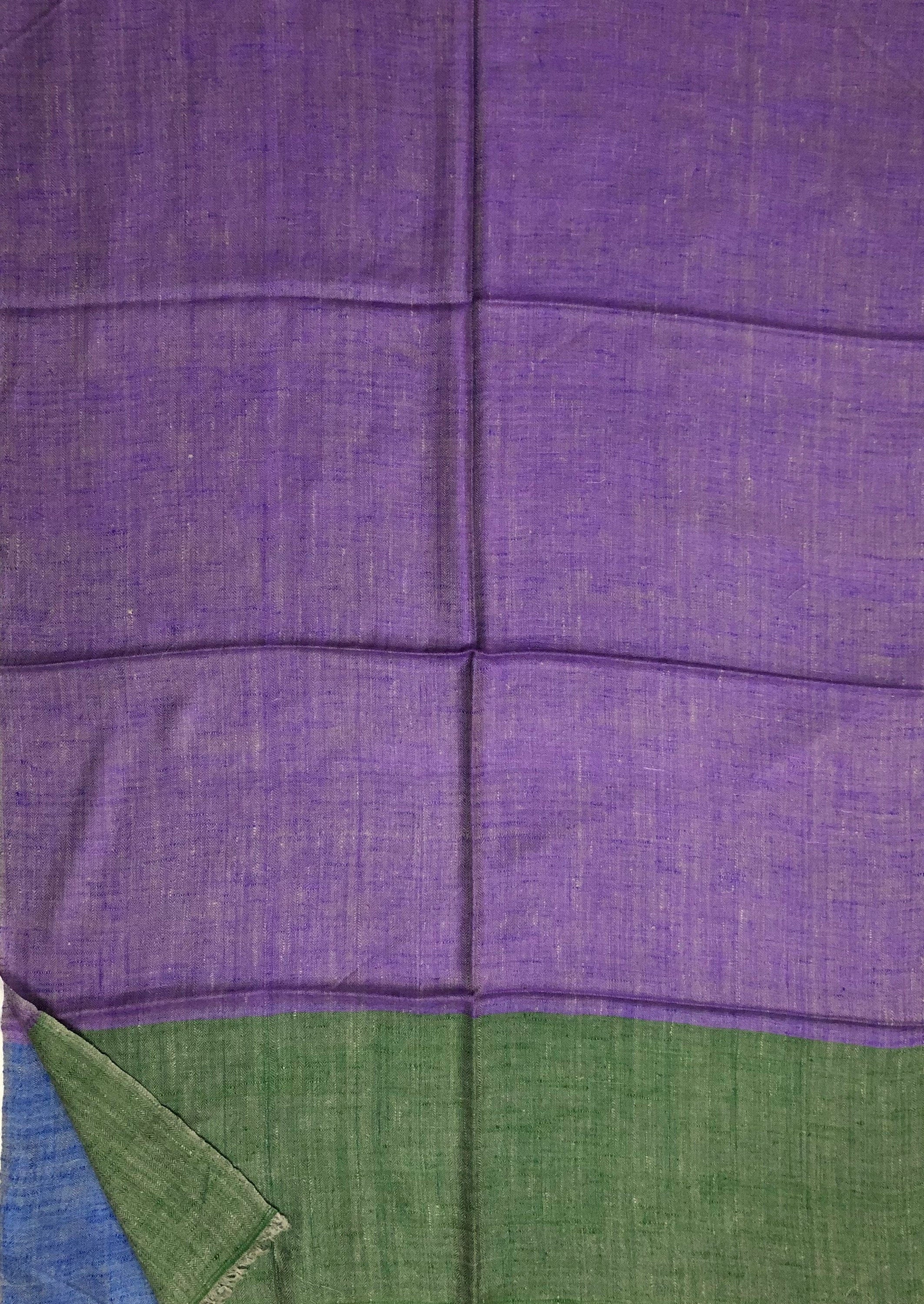 Handmade Ladakhi Cashmere Pashmina Stole: Herringbone Scarf
