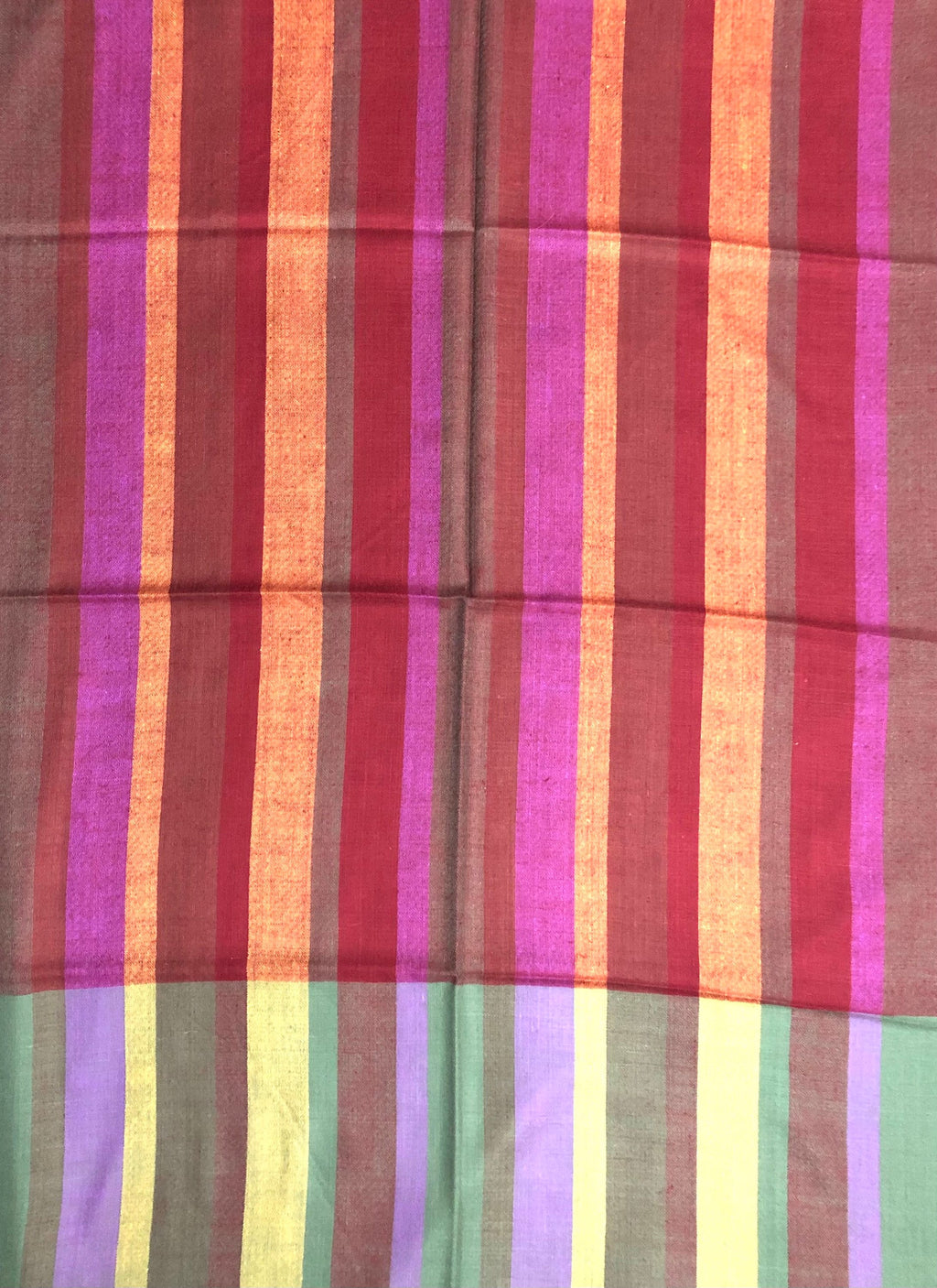 Striped Cashmere Pashmina Scarf, Handwoven Ladakhi Stole 70x200 cms