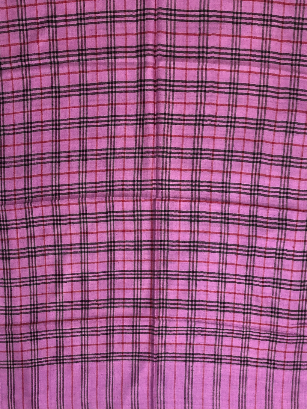 Handmade Cashmere Pashmina Scarf: Dusty Lavender Plaid Stole