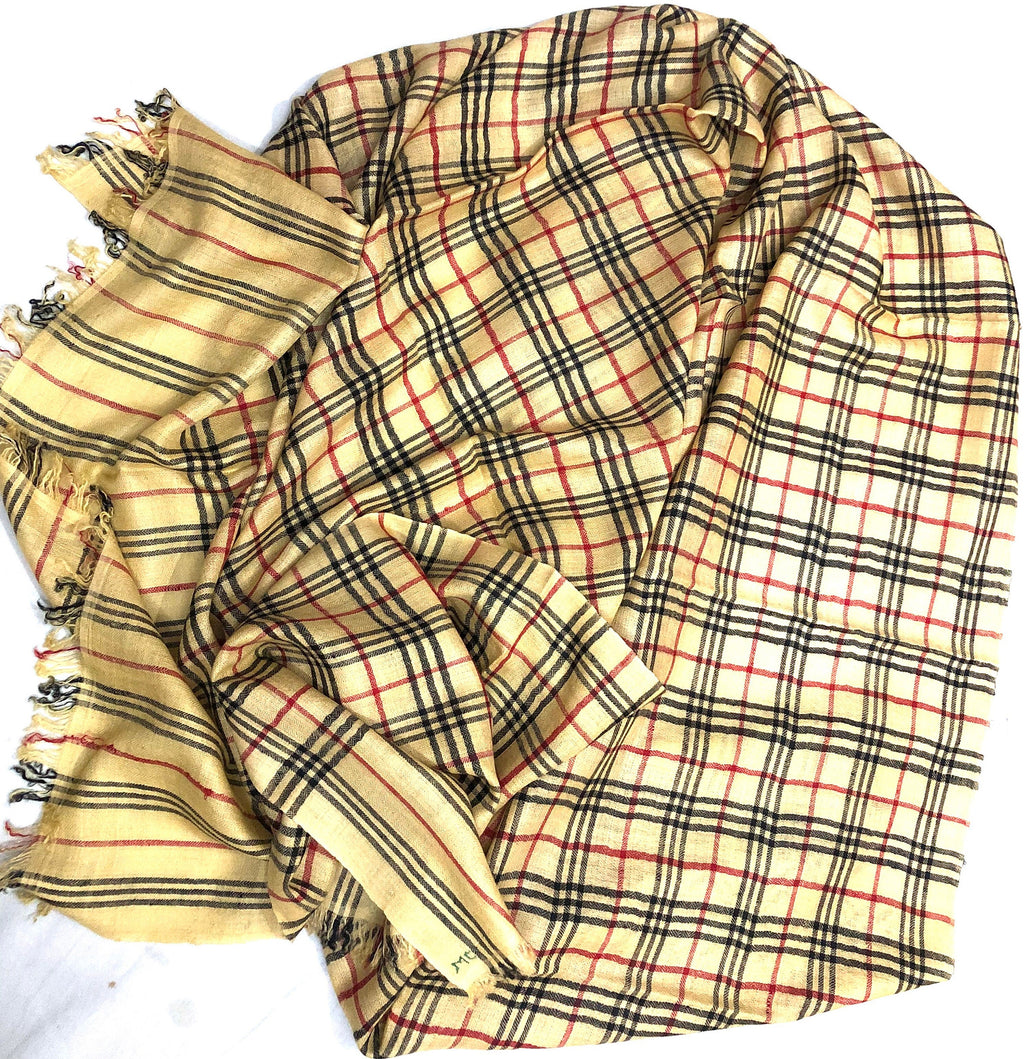 Pashmina cyber monday Sundress Plaid Handmade Real Cashmere Pashmina Stole/Scarf/70*200 cm