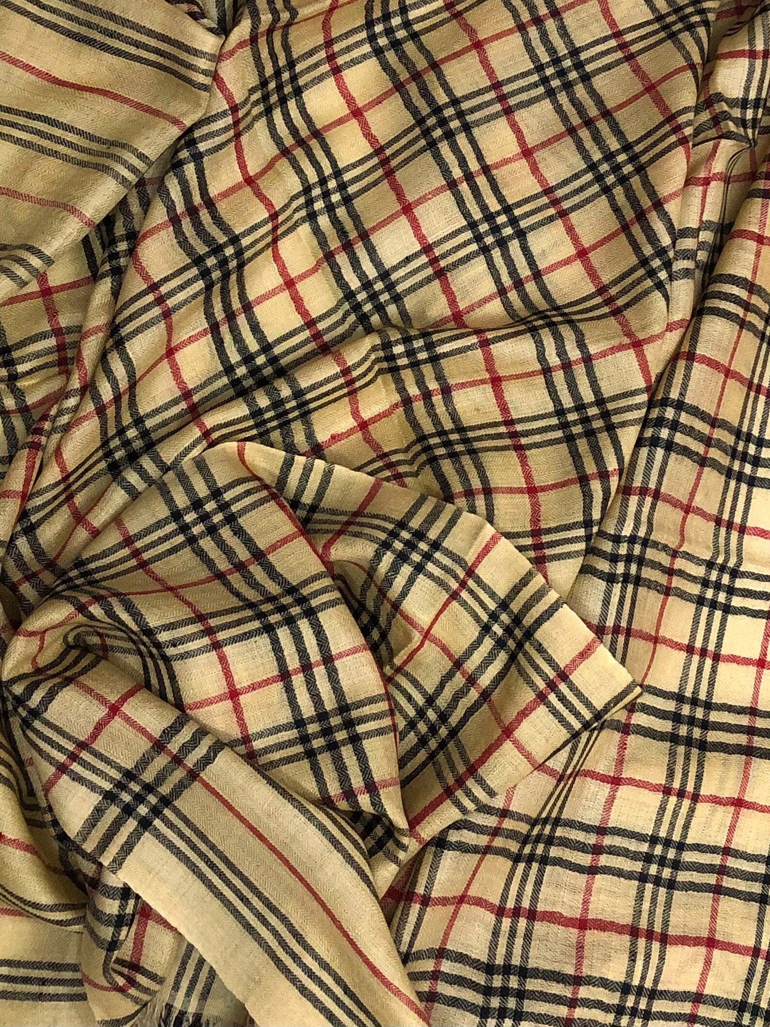 Pashmina cyber monday Sundress Plaid Handmade Real Cashmere Pashmina Stole/Scarf/70*200 cm
