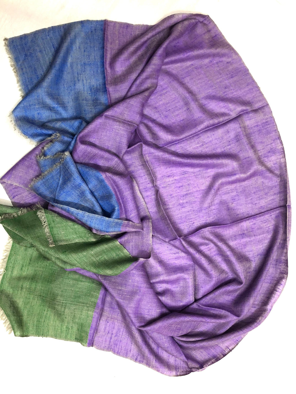 Handmade Ladakhi Cashmere Pashmina Stole: Herringbone Scarf