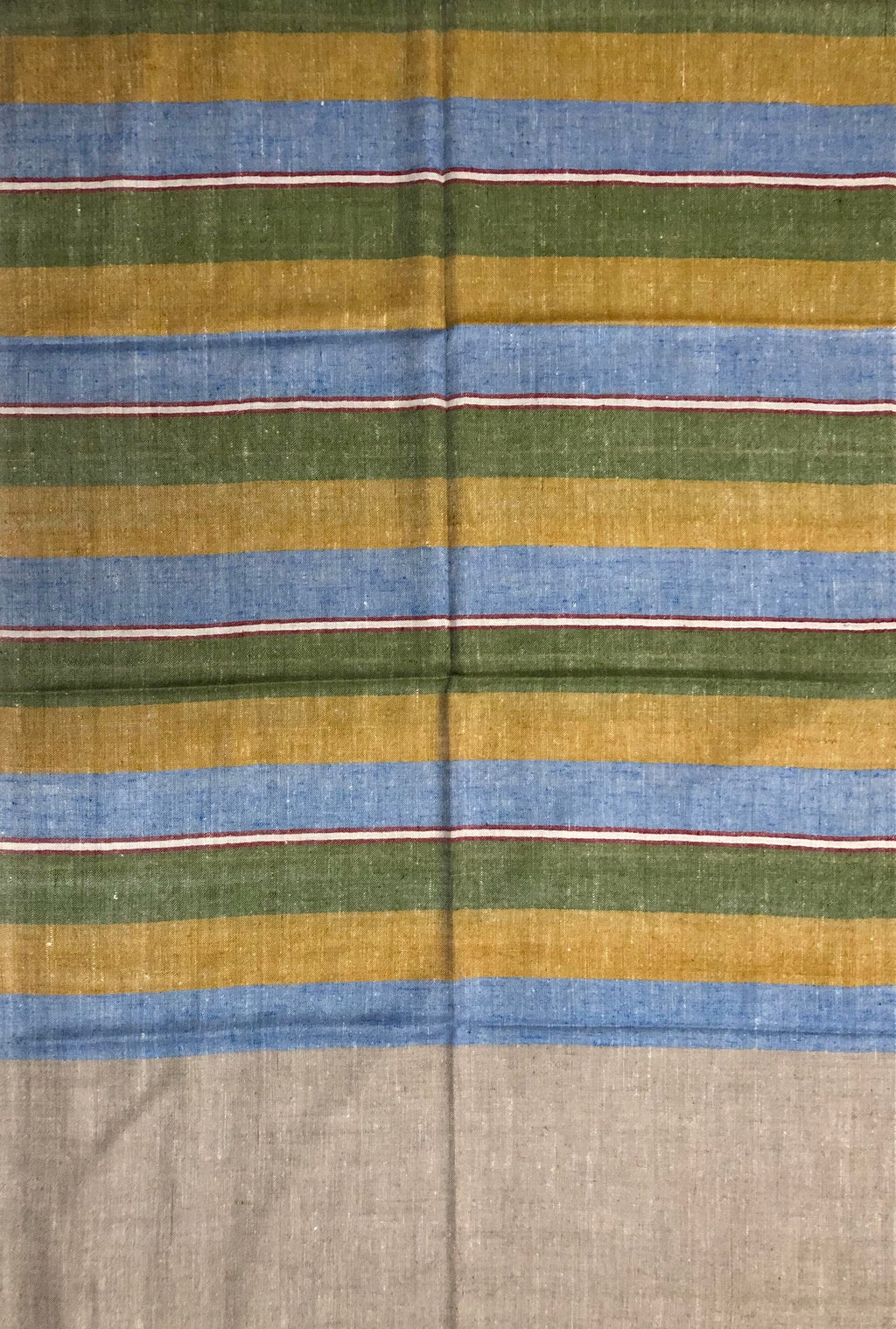 Whimsical Bayadere Stripes Handmade Real Cashmere Pashmina Stole/Scarf/70*200 cm