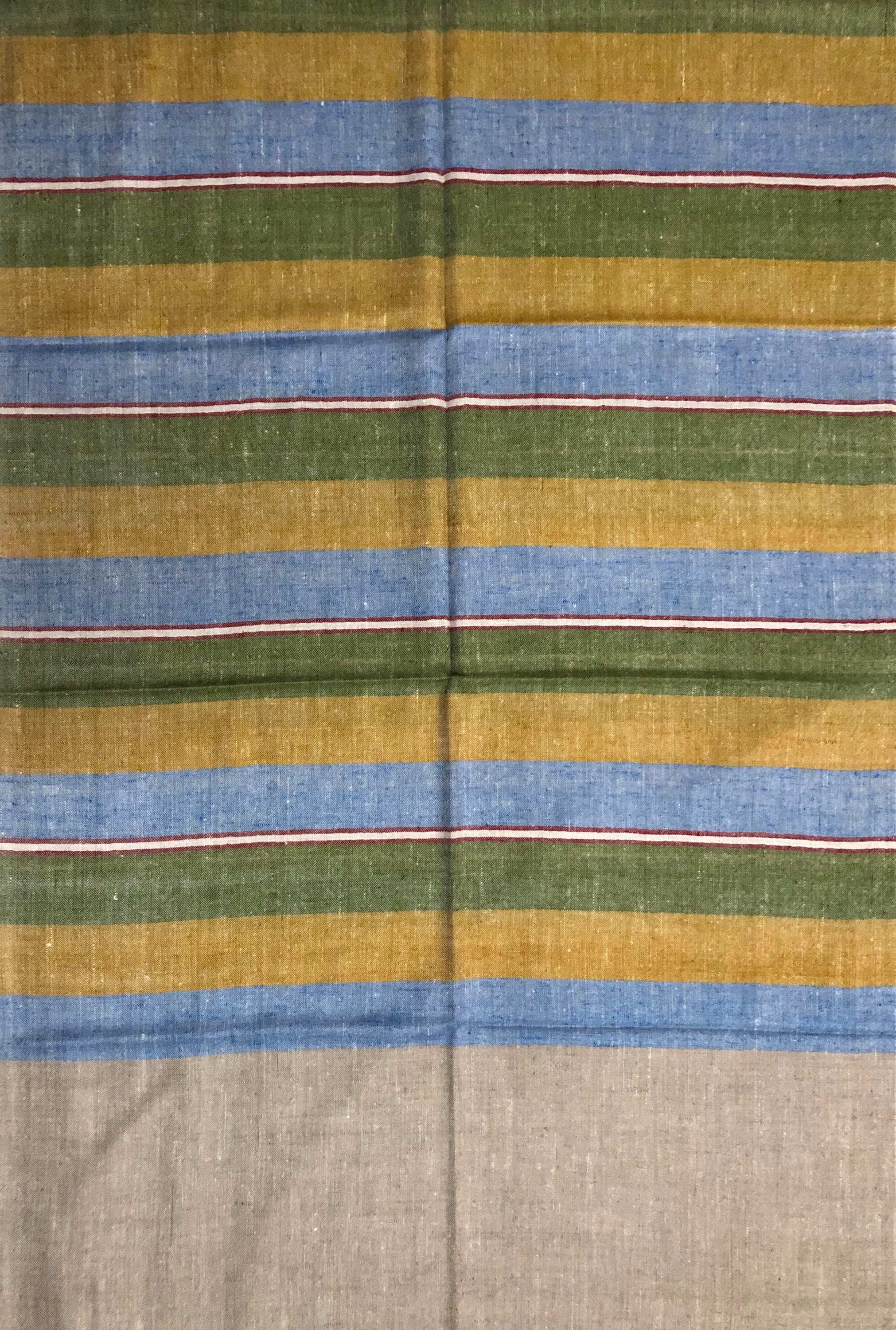 Whimsical Bayadere Stripes Handmade Real Cashmere Pashmina Stole/Scarf/70*200 cm