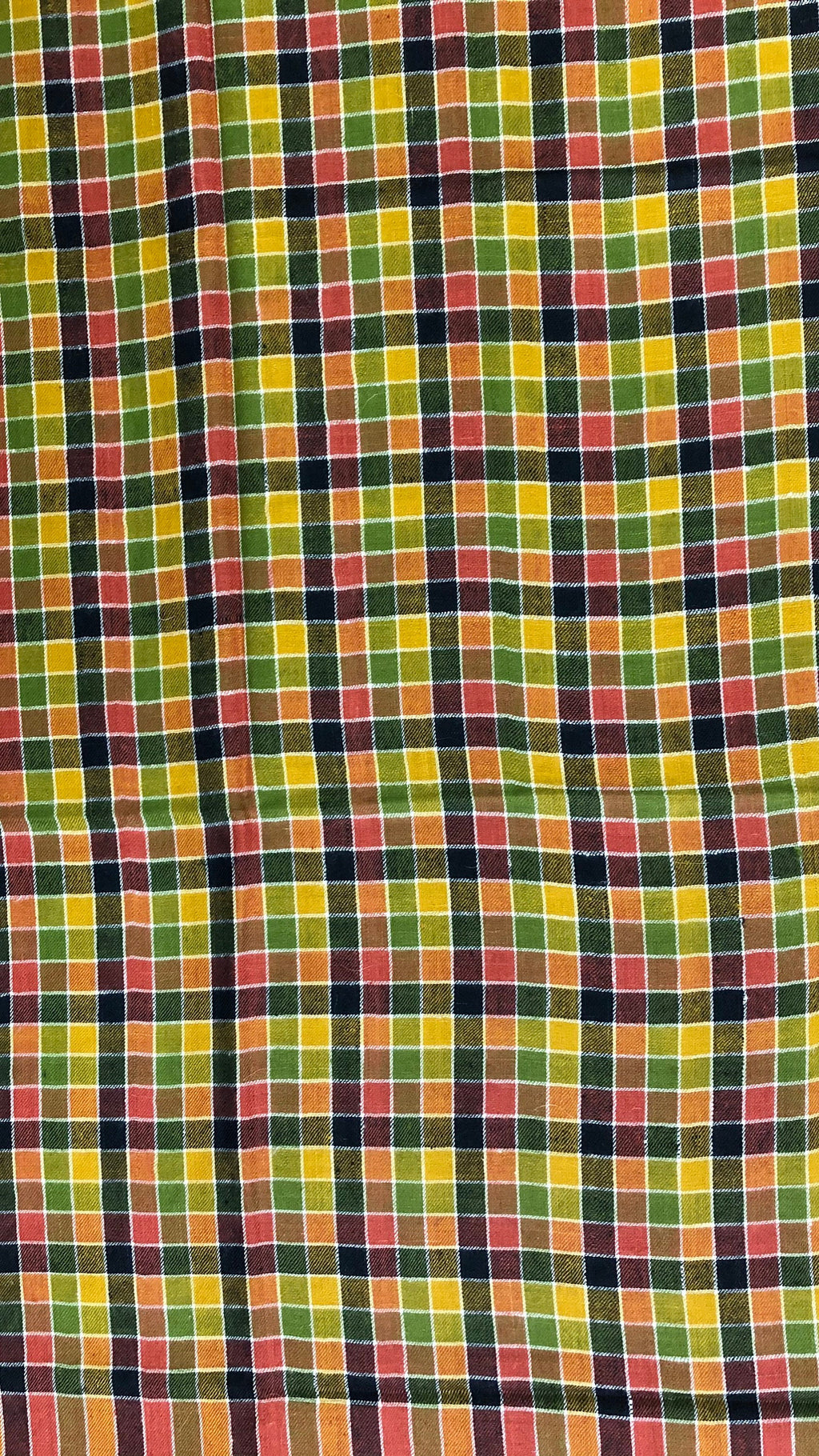 Handwoven Ladakhi Cashmere Pashmina Shawl: Multicolored Check Wrap