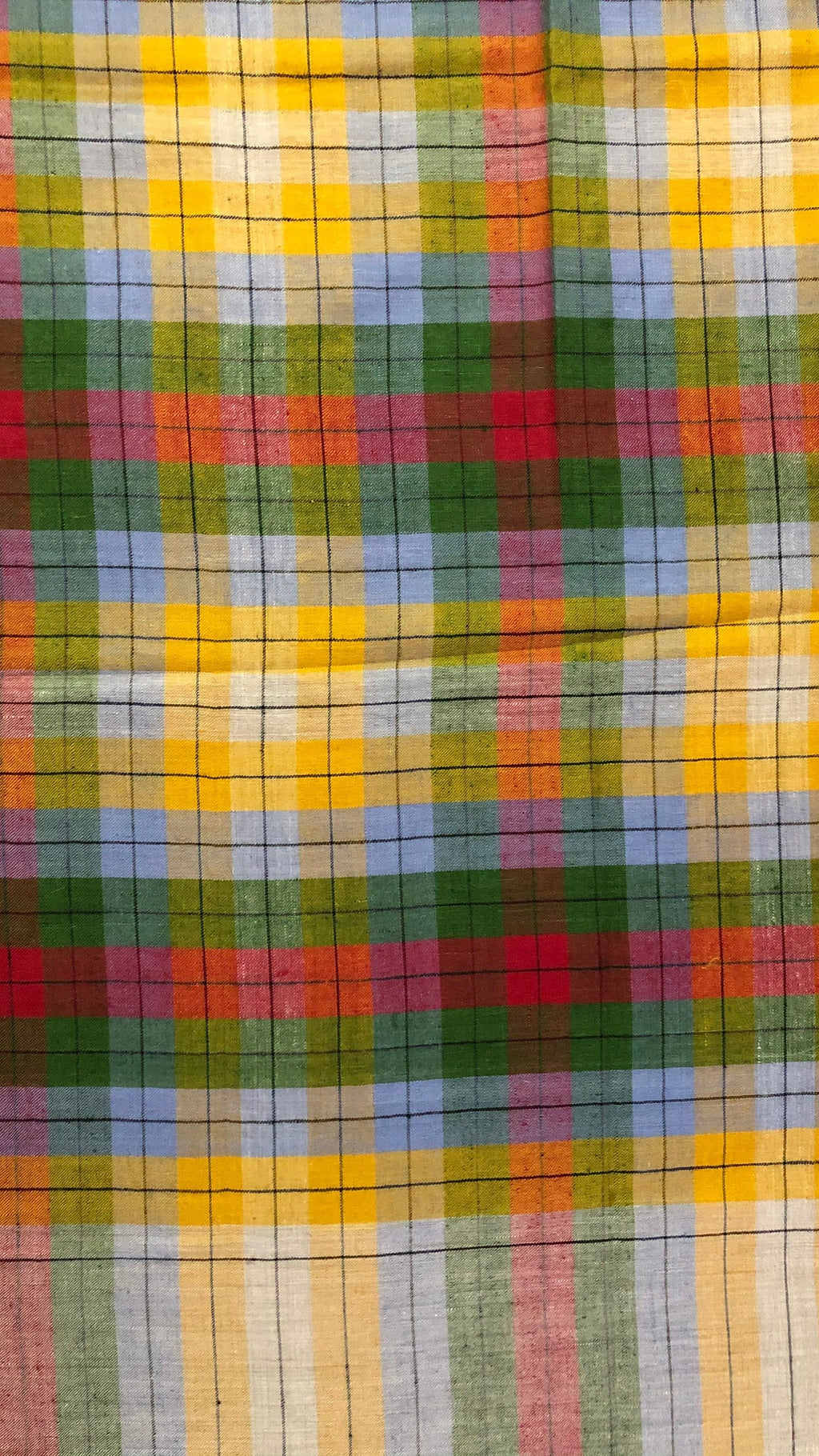 Handmade Multicoloured Plaid Check Handmade Real Cashmere Pashmina Shawl - Mehraj Crafts 