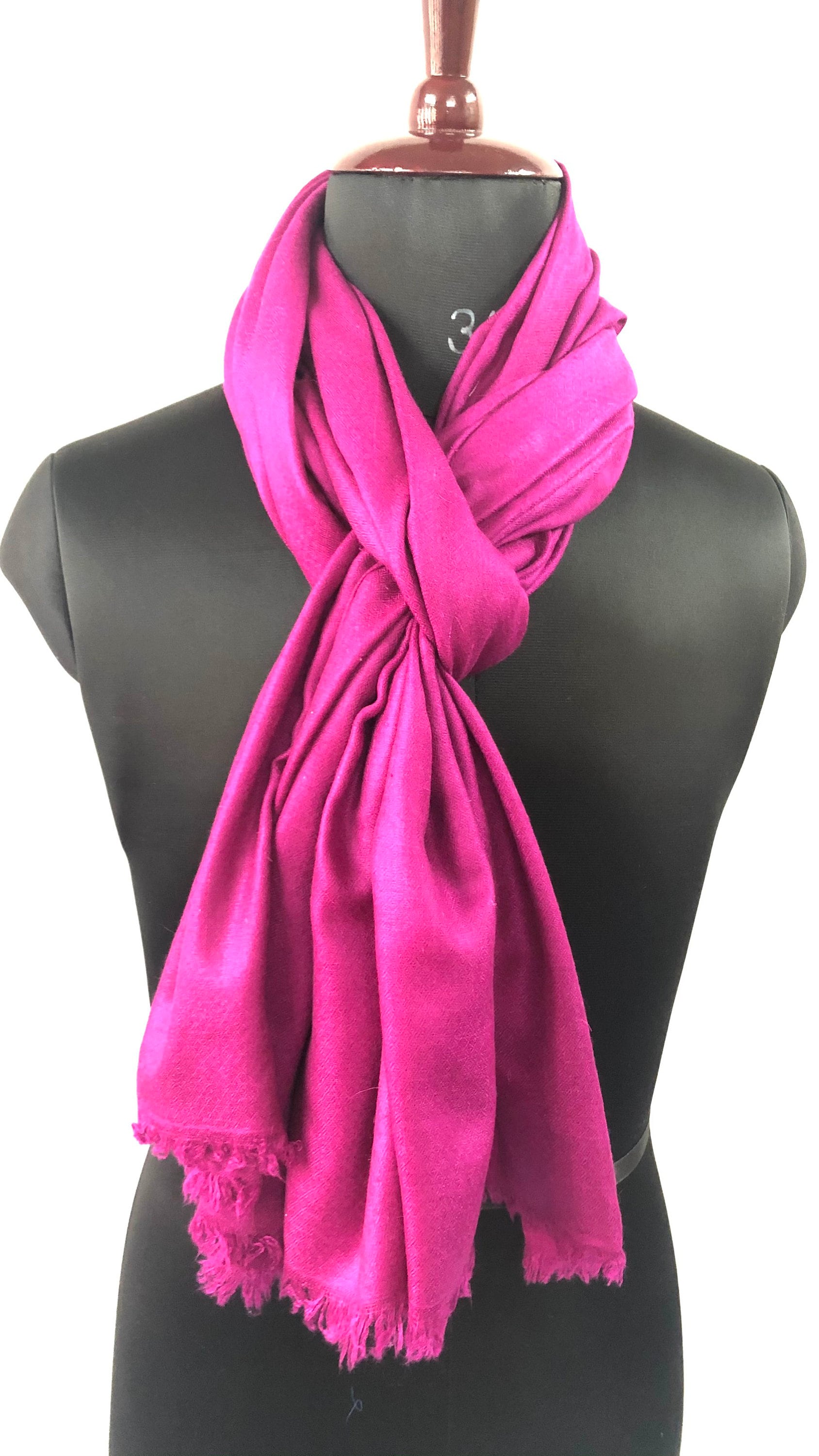 Shocking Pink Handmade Innocent Cashmere Pashmina Stole/Shawl/Scarf/ 70*200 cm