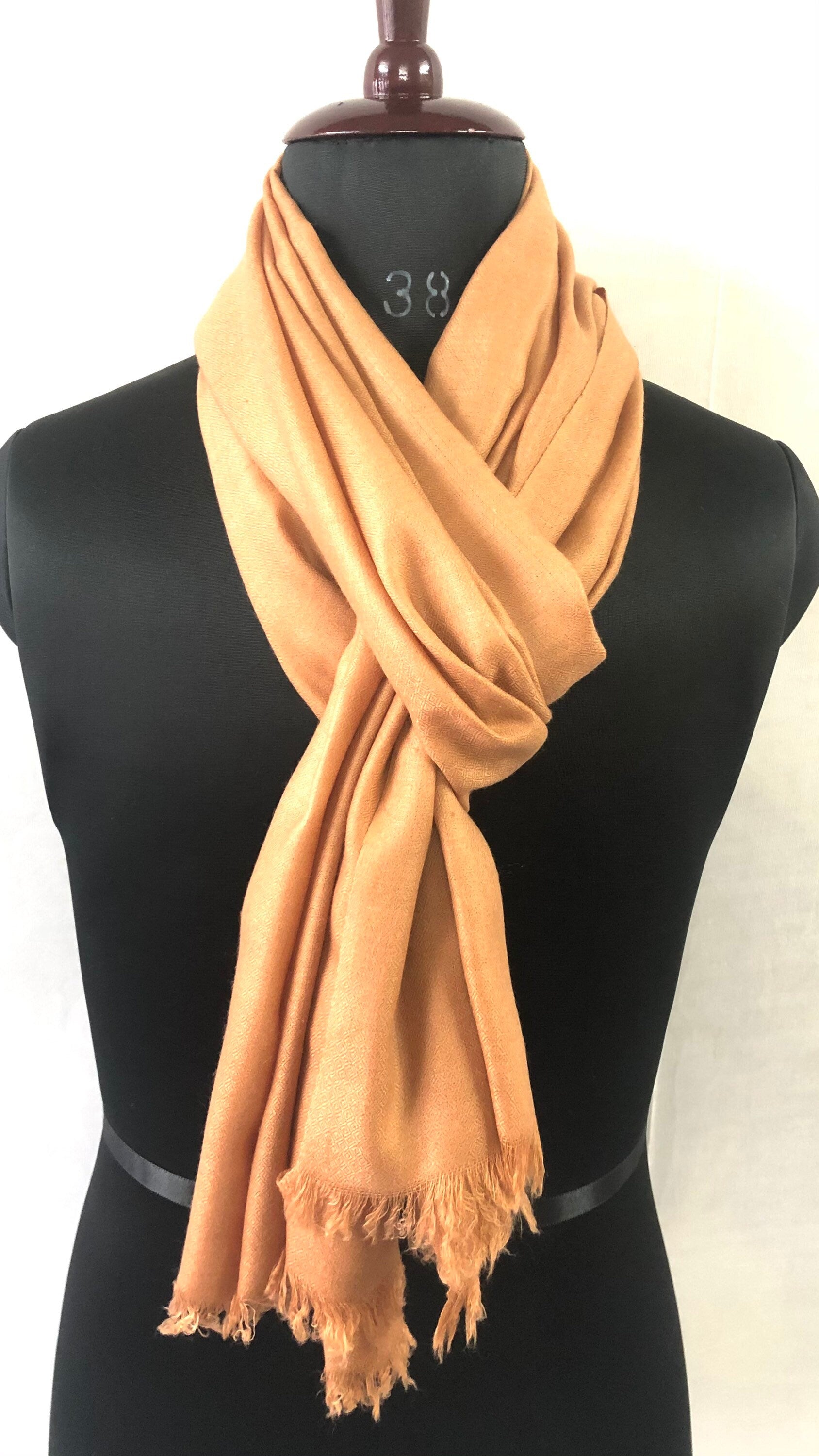 Pashmina christmas dayApricot Illusion Handmade Real Cashmere Pashmina Stole/Scarf/Shawl/70*200 cm