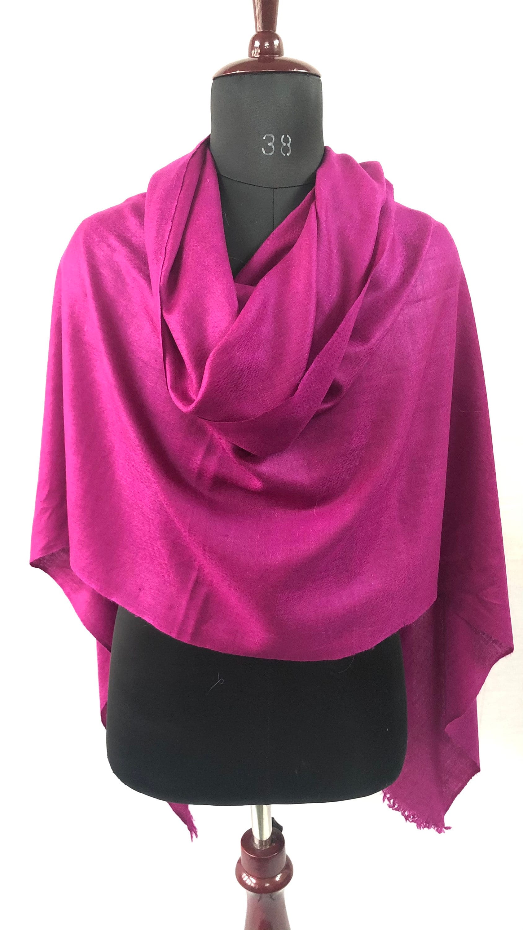 Shocking Pink Handmade Innocent Cashmere Pashmina Stole/Shawl/Scarf/ 70*200 cm