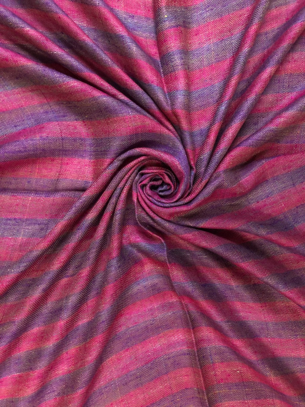 Reversible Cashmere Pashmina Stole: Ikkat Check & Breton Stripes
