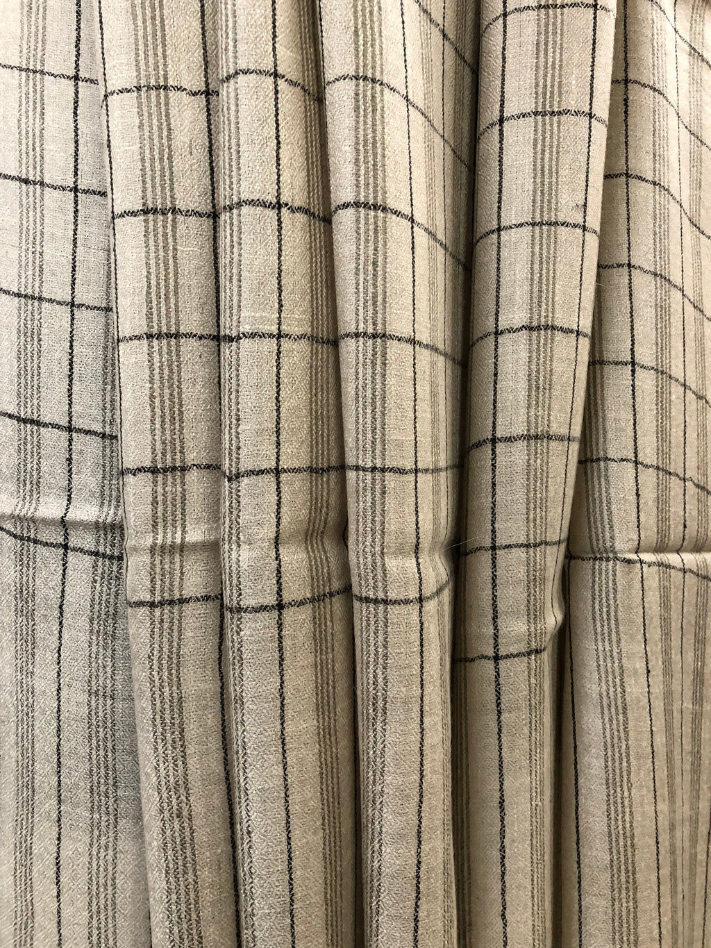 Handmade Cashmere Pashmina Stole: Graph Check Scarf, 70x200cm