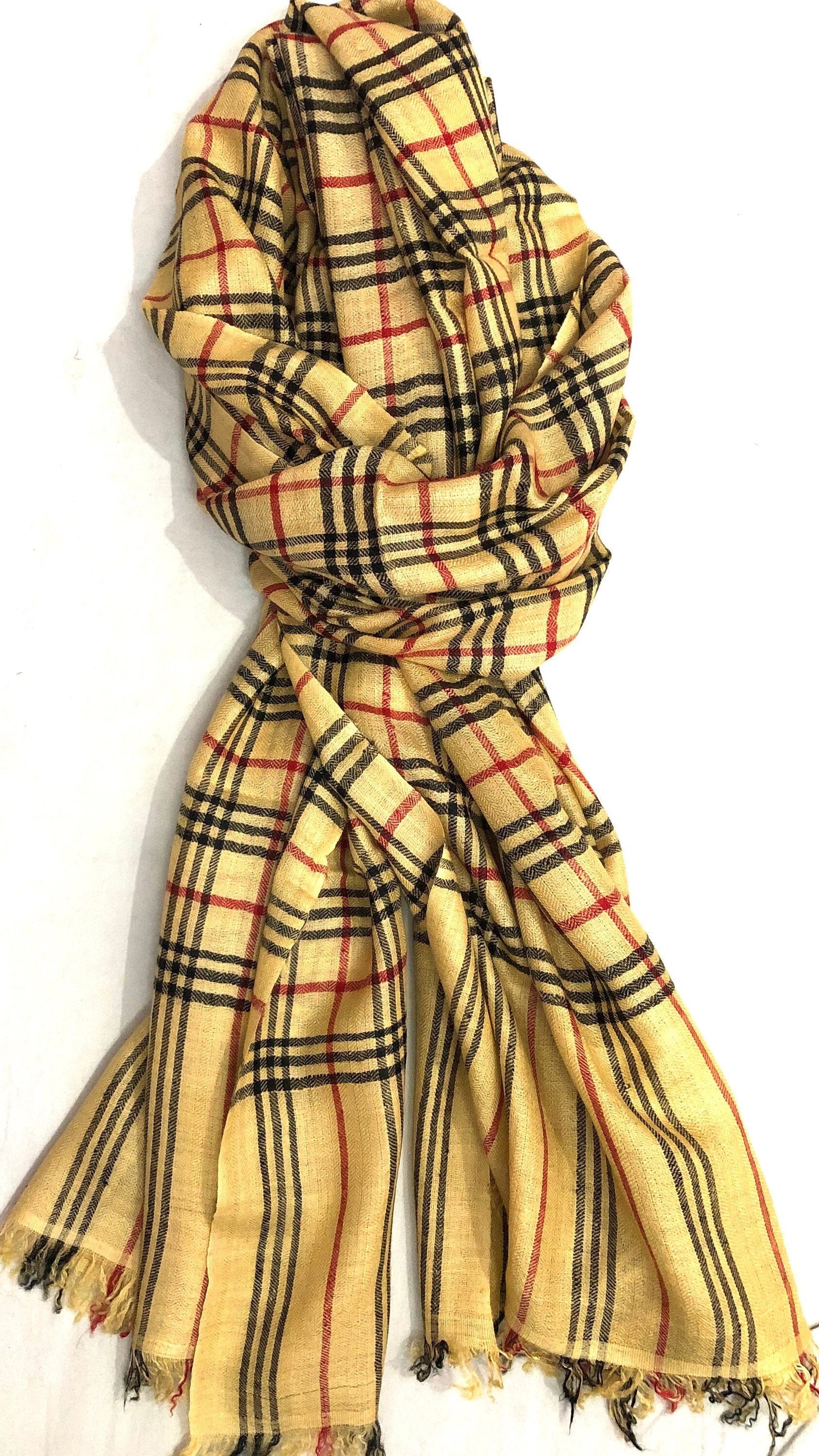 Pashmina cyber monday Sundress Plaid Handmade Real Cashmere Pashmina Stole/Scarf/70*200 cm