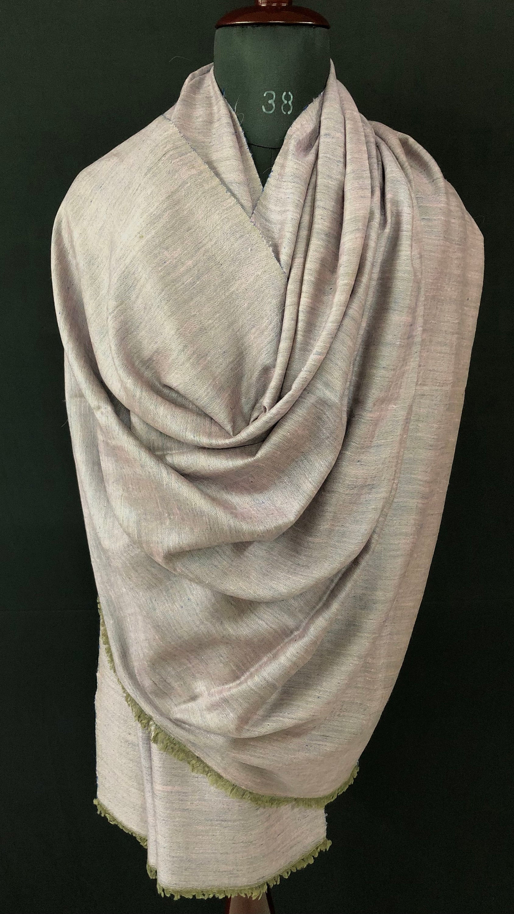 pashmina shawl for women Star sapphire and dawn pink reversible handwoven ladakhi real cashmere pashmina shawl wrap - Mehraj Crafts 