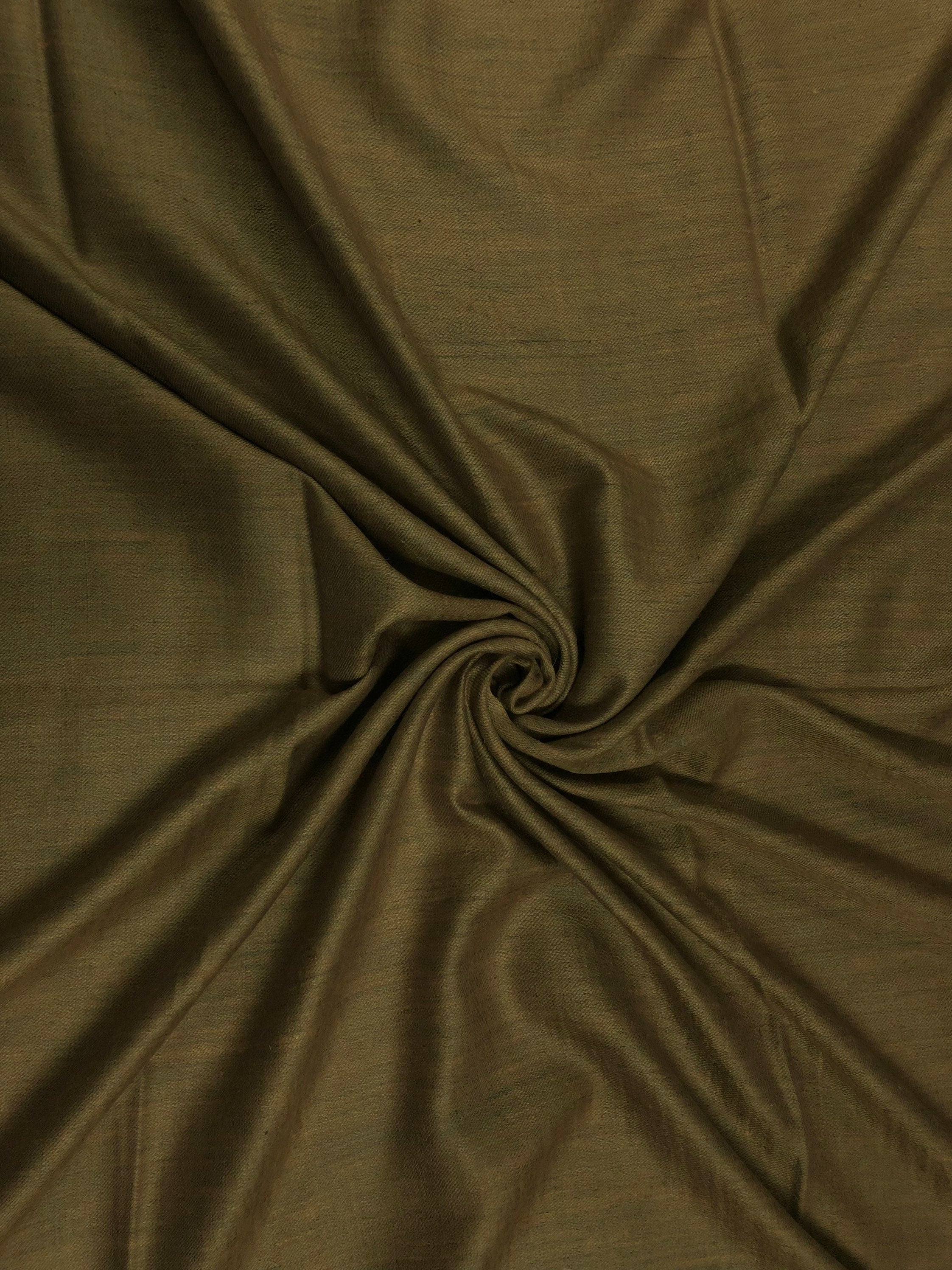 Handmade Reversible Pashmina shawlDark gull grey and amber gold handwoven reversible  ladakhi real cashmere pashmina shawl wrap - Mehraj Crafts 