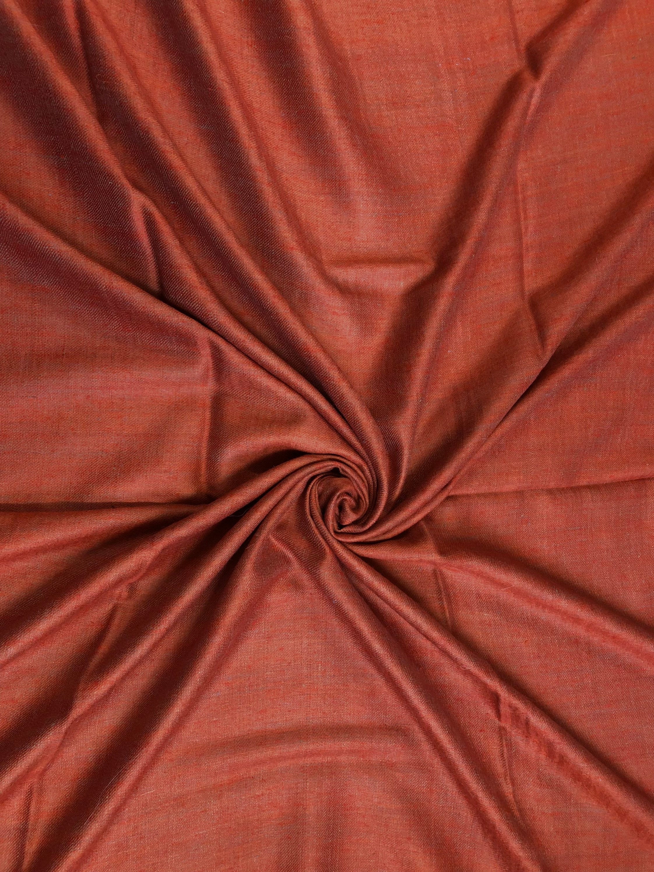 Boxing day Lavender grey and orange rust handwoven reversible  ladakhi real cashmere pashmina shawl wrap - Mehraj Crafts 