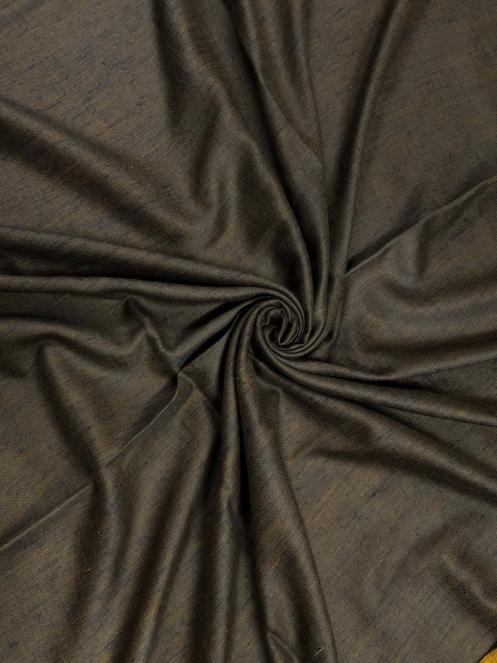 Handmade Reversible Pashmina shawlDark gull grey and amber gold handwoven reversible  ladakhi real cashmere pashmina shawl wrap - Mehraj Crafts 