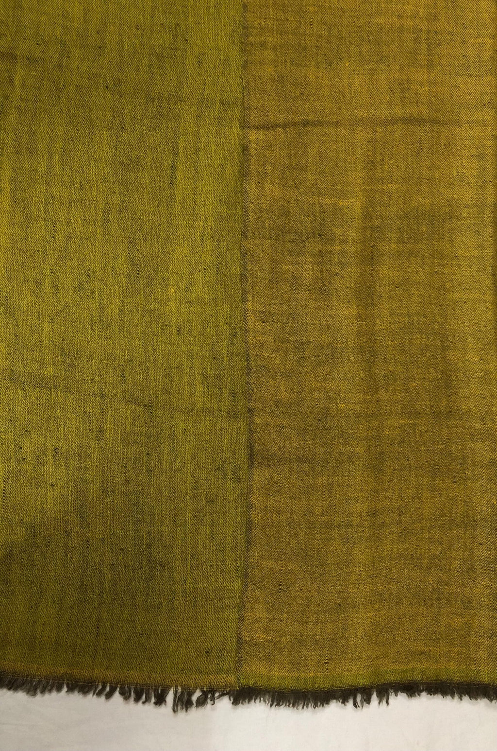 Handmade Olive Cashmere Pashmina Scarf: Reversible Luxury Shawl