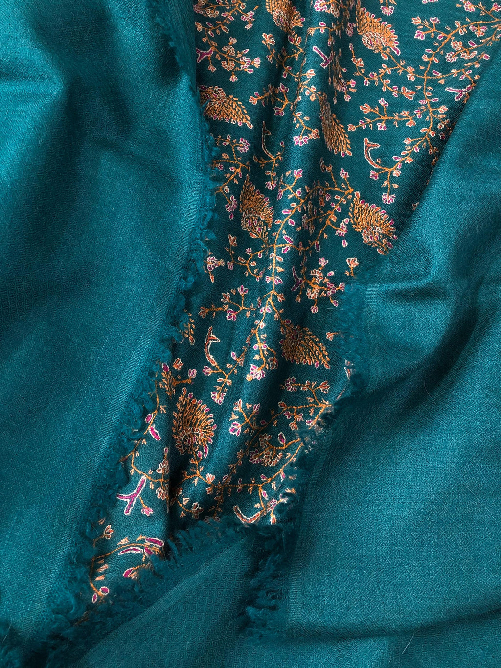 Antique green luxury jaal pashmina scarf, pashmina shawl, gift scarf for wedding, bridesmaid shawl, moms gift, shawls and wraps - Mehraj Crafts 