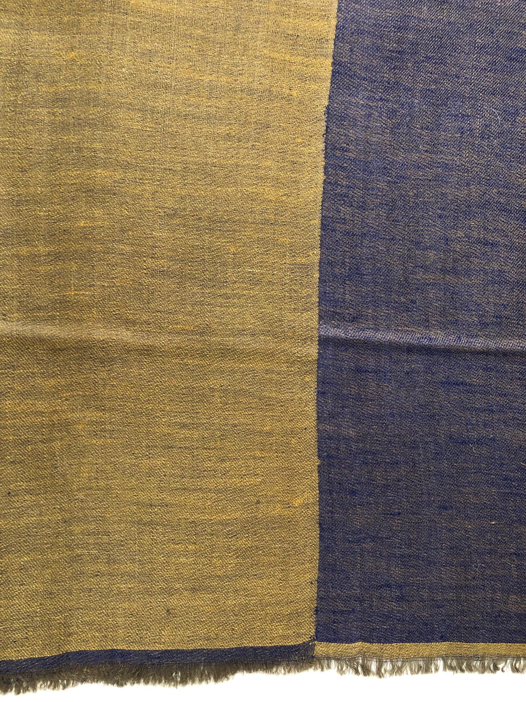 Mustard gold and navy blue reversible handmade pashmina scarf, Bridesmaid Shawl, Wedding favors for guests in bulk, Custom Scarf - Mehraj Crafts 