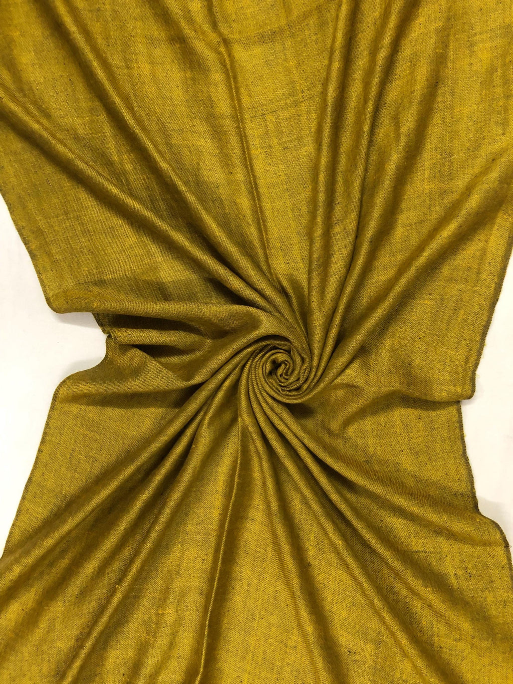 Handmade Olive Cashmere Pashmina Scarf: Reversible Luxury Shawl