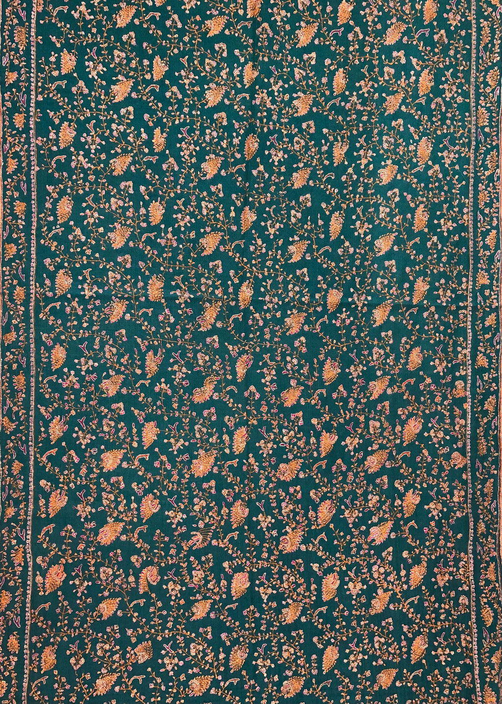 Antique green luxury jaal pashmina scarf, pashmina shawl, gift scarf for wedding, bridesmaid shawl, moms gift, shawls and wraps - Mehraj Crafts 