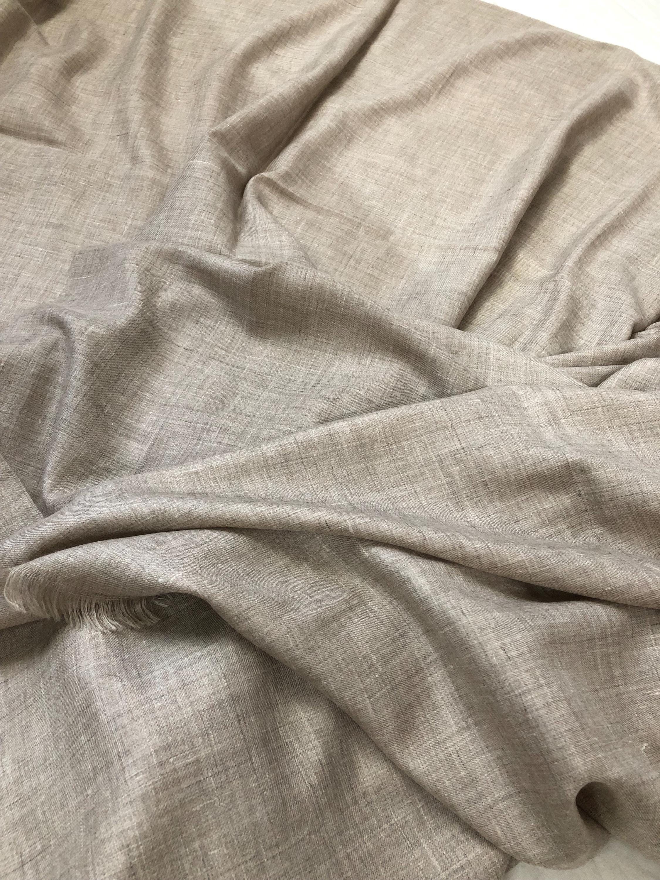 Extra Large Natural Undyed Handmade 100% Pure Ladakhi Hand Woven Cashmere Pashmina Shawl - Mehraj Crafts 