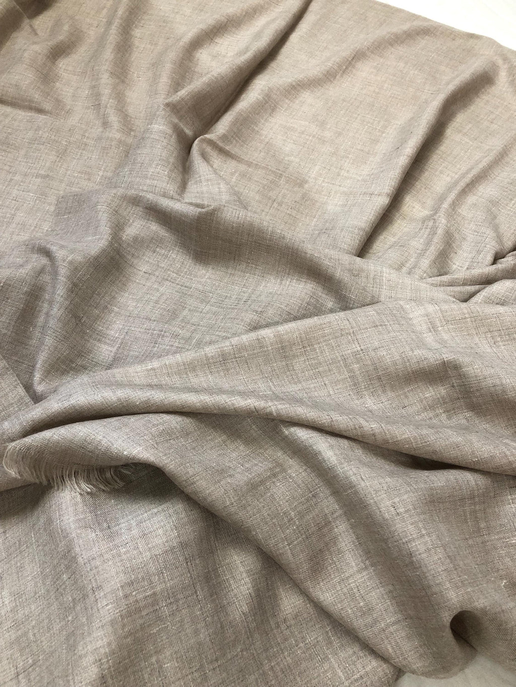 Handmade Ladakhi Cashmere Pashmina Shawl: Extra Large, Natural Undyed