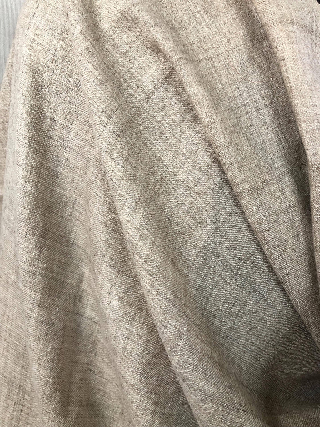 GI certified real kashmir pashmina shawl,HANDSPUN and Handwoven, luxury, king of wool, natural undyed colour, Ladakhi goats authentic wool - Mehraj Crafts 