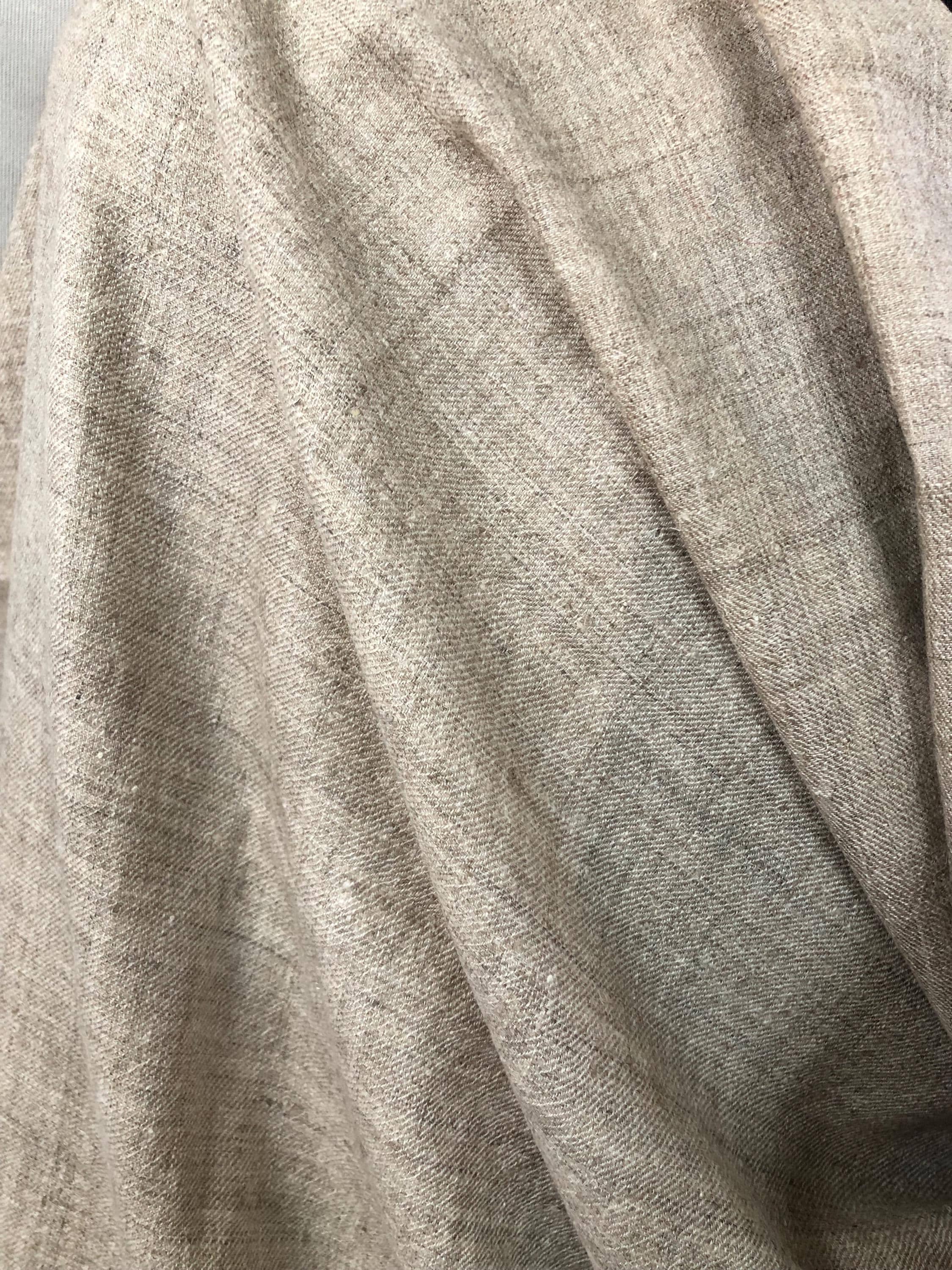 GI certified real kashmir pashmina shawl,HANDSPUN and Handwoven, luxury, king of wool, natural undyed colour, Ladakhi goats authentic wool - Mehraj Crafts 