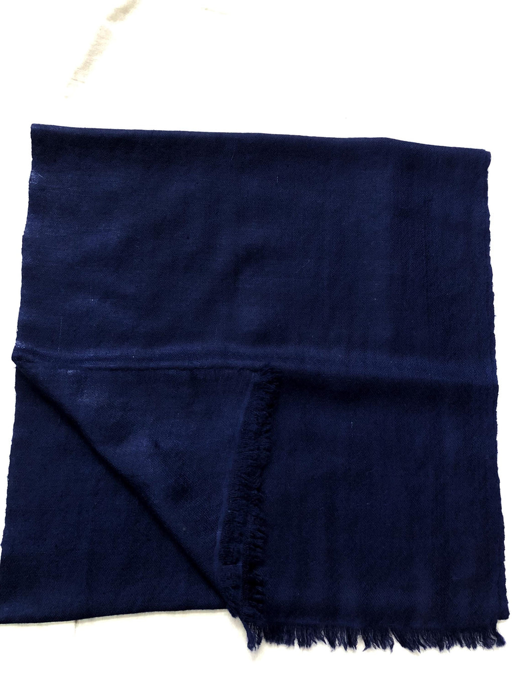 Navy Blue Handwoven Real Cashmere Pashmina Scarf/Muffler/14X60 Inches
