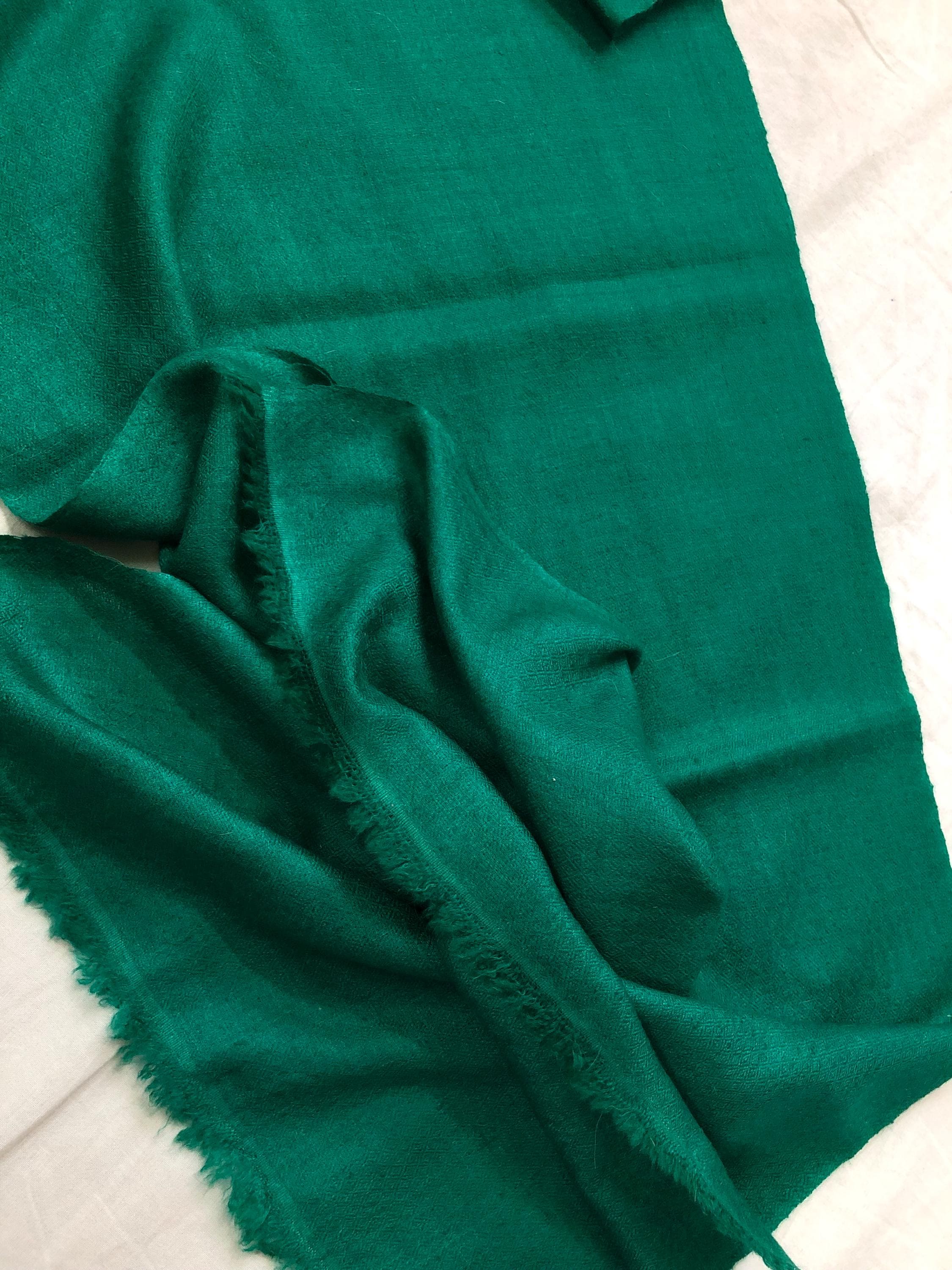 Teal Turquoise Handwoven Real Cashmere Pashmina Scarf/Muffler/14X60 Inches