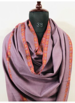 Grape Shake Hashidar Sozni Embroidery Cashmere Pashmina Shawl